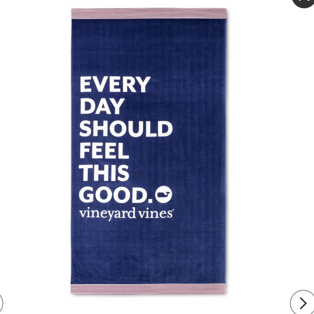Vineyard for Target Beach Towel - Navy/White